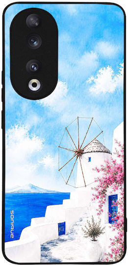 Калъф Sonique Greek Island Muse Series Honor 90 5g Вятър Миконос