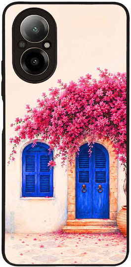 Sonique Greek Island Muse Series Realme C67 4G Pink Bougainvillea Mobile Phone Case