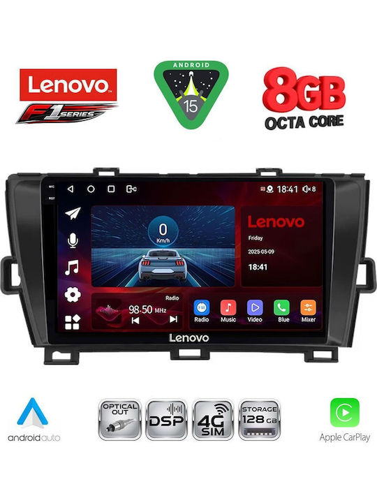 Lenovo Lenovo Auto-Audiosystem Für Toyota Prius 2009-2015 Bluetooth USB Eingebautes Wi-Fi GPS Apple CarPlay Android Auto Mit Touchscreen 9 Zoll SSR 10726BL_CPA