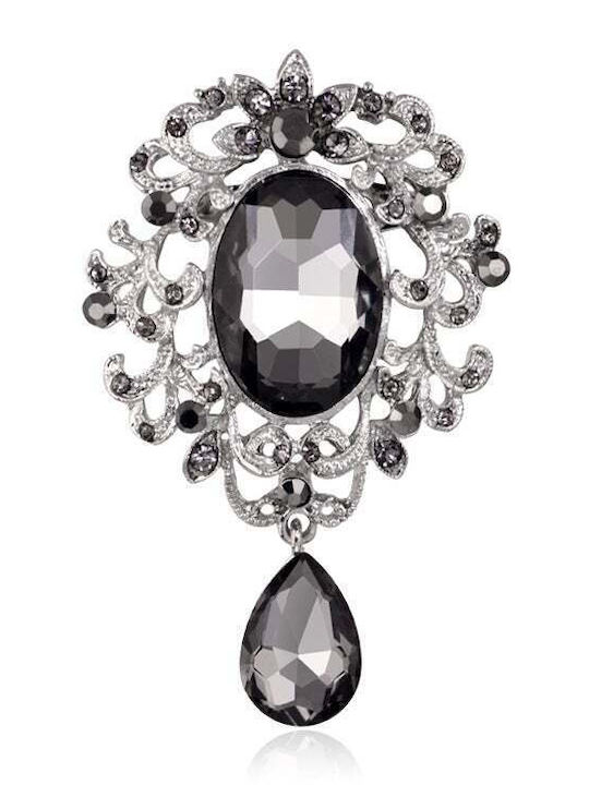 Baroque Brooch Zirconia