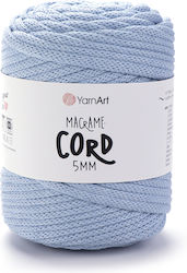 Yarnart Sfoară Macrame 5mm 760 Albastru Deschis