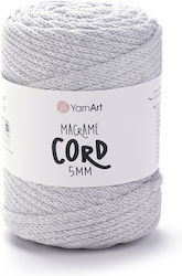 Yarnart Sfoară Macrame 5mm 756 Gri Deschis