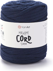 Yarnart Sfoară Macrame 5mm 784 Albastru Închis