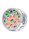 Pandora Charm από Ασήμι με Ζιργκόν Ροζ