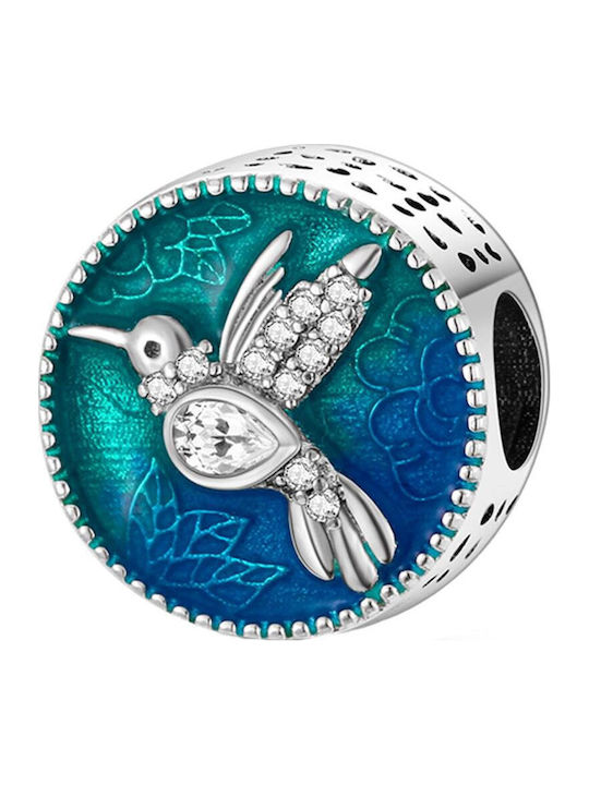 Pandora Charm από Ασήμι με Ζιργκόν Μπλε