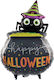 Baloane Halloween Folie Jumbo Portocalii Happy 79 cm