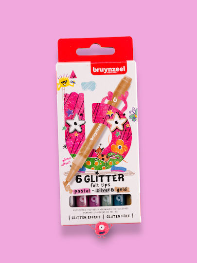 Royal Talens Μαρκαδόροι Ζωγραφικής με Glitter Σετ 6 χρώματα