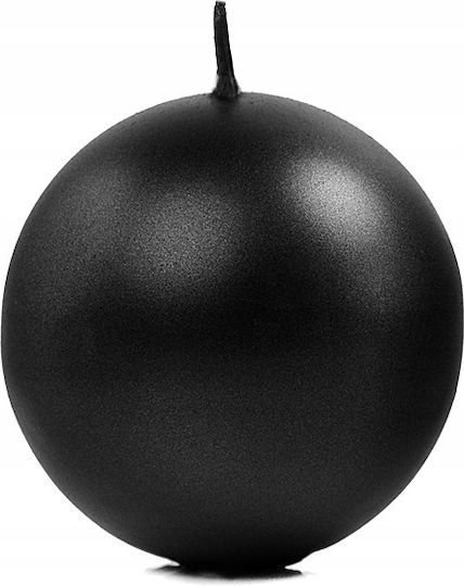 PartyDeco Lumânare Decorativă Glob Negru