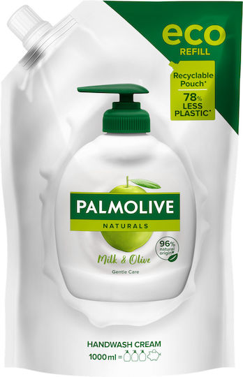 Palmolive Naturals Milk & Olive Nachfüllung Schaumbad mit AHA für Peeling 1000ml