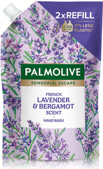 Palmolive Sensorial Escape Lavender And Bergamot Ανταλλακτικό Αφρόλουτρο με Γλυκερίνη & Άρωμα Λεβάντα 500ml