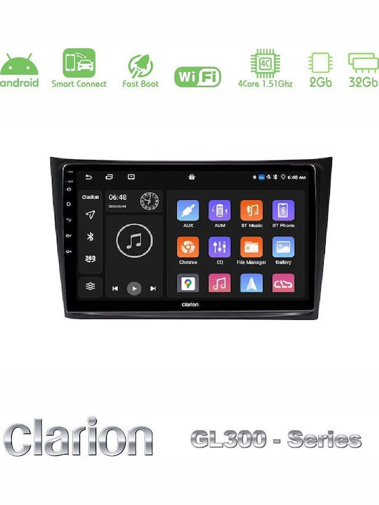 Clarion Car Audio System for Volvo XC 90 2006-2014 Bluetooth USB AUX WiFi GPS Apple CarPlay Android Auto with 10" Touch Screen