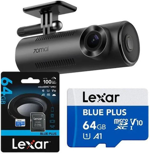 70Mai M310 & Lexar 64GB Κάμερα DVR Αυτοκινήτου 1620P Wi-Fi