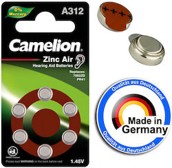 Camelion Α312-ΒΡ6 Μπαταρίες Ακουστικών Βαρηκοΐας 1.45V Camelion Α312-ΒΡ6 Μπαταρίες Ακουστικών Βαρηκοΐας 1.45V