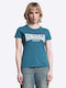 Cartmel Damen Sport T-Shirt Türkis/Weiß
