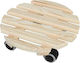 Wooden Plant Pot Cart 29x29 Cm