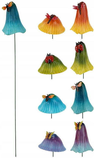 Decorative Plastic Mushroom Ornament On A Stick 67 Cm 1 Pc