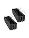 Kotarbau Set 2 Planter Box-uri Din Lemn Gri