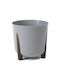 HowHomely Ghiveci De Flori Din Plastic Moss Gri 34 Cm