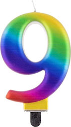 Number 9 Candle Galaxy 8.0 Cm 1 Pc