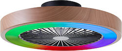 Brilliant Deckenleuchte 49cm mit Licht Schwarze Brilliant Deckenleuchte 49cm mit Licht Schwarze