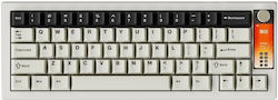 Krux Drox Kabelloses Gaming-Technik 65% mit RGB-Beleuchtung Internationales Englisch Graue