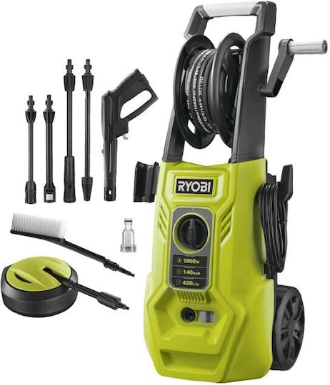 Ryobi RY140PWA Electric Pressure Washer 1800W with 140bar Pressure