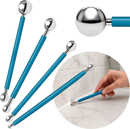 Set 4 Tools Silicone Putty Modeling Zola 8 Ball-headed Smoothing Tips Reusable Stainless Steel