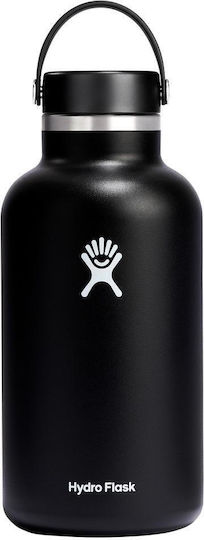 Hydro Flask Μπουκάλι Θερμός Ανοξείδωτο 1.9lt Black Stainless Steel