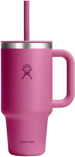 Hydro Flask Ποτήρι Θερμός Ανοξείδωτο 950ml Reef με Λαβή και Καλαμάκι