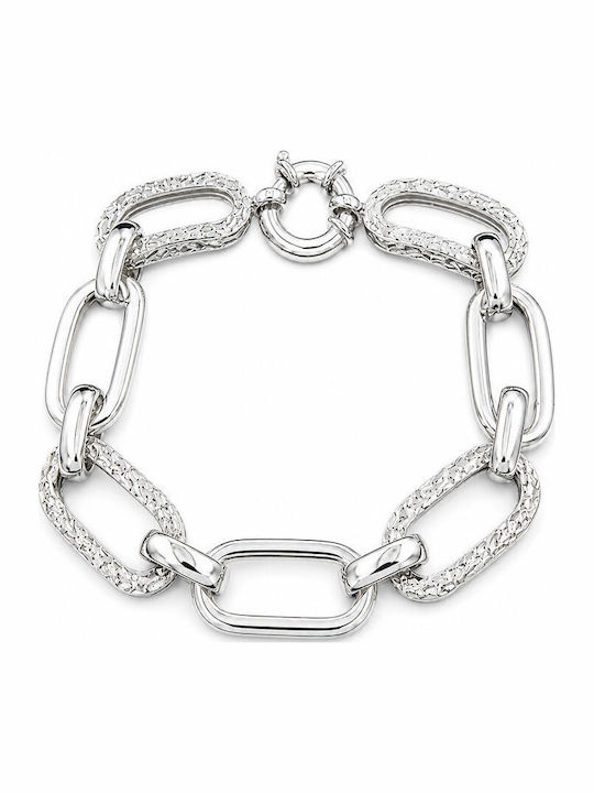 Ios Damentliches Armband Handschellen aus Silber 20cm