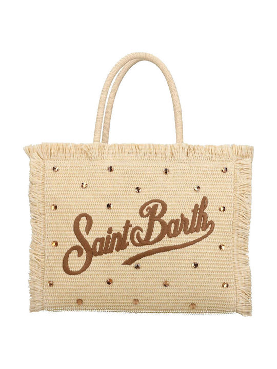 MC2 Rattanstasche Damen Schulter Beige