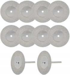 30 Mm Diamantscheiben Dremel Mini Schleifer 10 Stück + 2 Mandrel