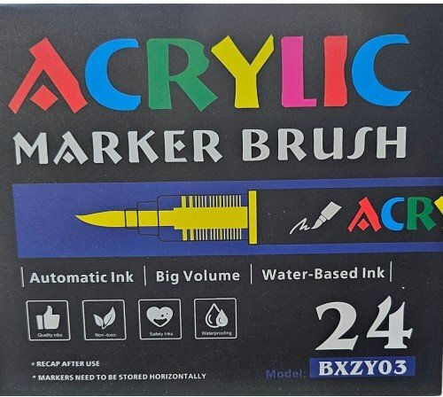 Sunday Acrylfarben Maler Marker Set 24 Stück