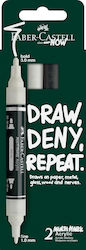 Faber Castell Διπλός Ακρυλικός Μαρκαδόρος Multimark Set 2 Classic Colours 186011