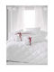 SteweHome Steppdecken Set Halbdoppel mit Mikrofaserfüllung 195x215cm Weiß