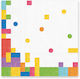 Set Plates Cups Napkins Blocks