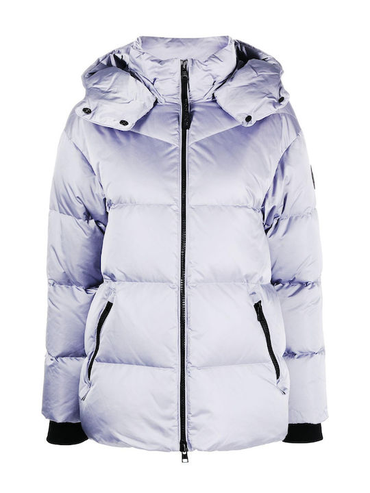 Woolrich Γυναικείο Puffer Μπουφάν για Χειμώνα Γκρι