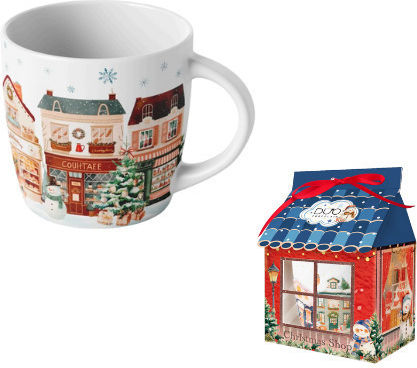 Christmas White Porcelain Mug 400ml