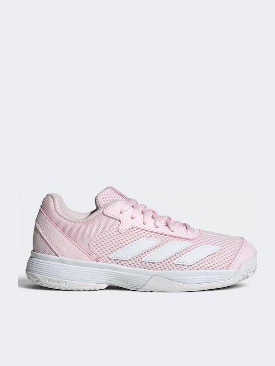 Courtflash Kids Sports Tennis Shoes with Laces Pink