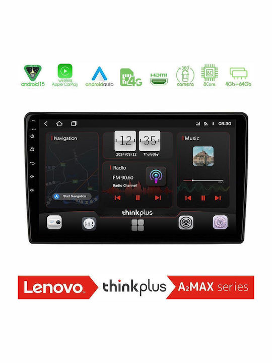 Lenovo Car Audio System for Ford Transit 2007 – 2013 (Bluetooth/USB/AUX/WiFi/GPS/Apple CarPlay/Android Auto) with 10" Touch Screen