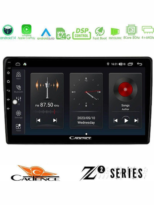 Cadence Car Audio System for Ford Transit 2007 – 2013 Bluetooth USB WiFi GPS Apple CarPlay Android Auto with 10" Touch Screen