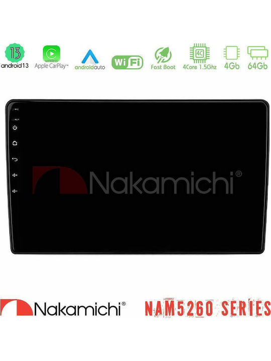 Nakamichi Car Audio System for Ford Transit 2007 – 2013 Bluetooth USB AUX WiFi GPS Apple CarPlay Android Auto with 10" Touch Screen