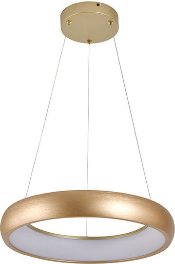 Horoz Electric Κρεμαστό Φωτιστικό Ροζ Χρυσό LED με Φυσικό Λευκό Φως