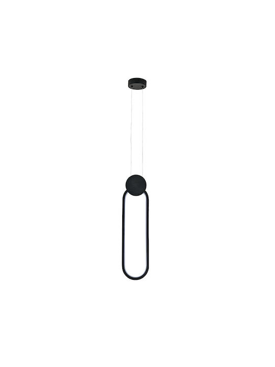 Horoz Electric Black LED Pendant Ceiling Light with Natural White Light