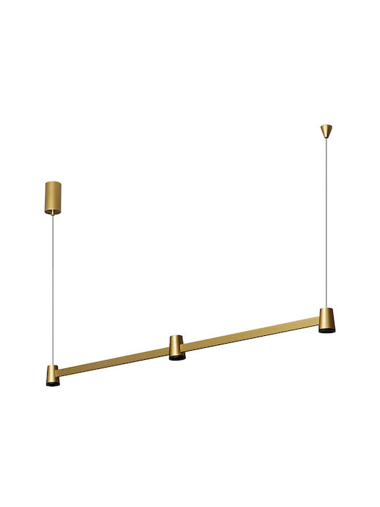 Ceiling Light Gold LED With Warm White Light