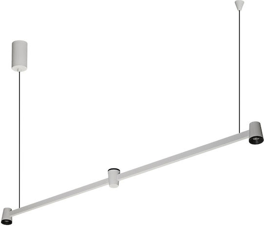 White LED Pendant Ceiling Light with Warm White Light