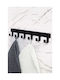 SteweHome Metal Wall Hanger 6 Hooks Black 42.5x3x6cm