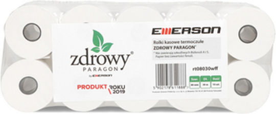 Emerson Thermal Cash Register Tape with Length 30m 10 Pieces