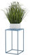 HowHomely Metal Blue Plant Stand 24x24x40cm