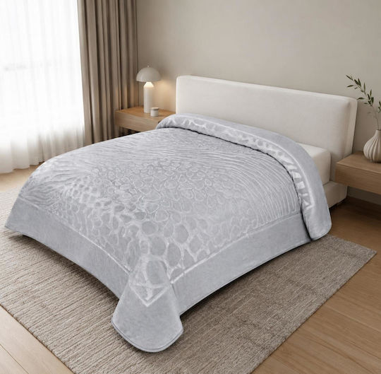 Linea Home Forza Pătură Super King 220x240 cm Argintiu